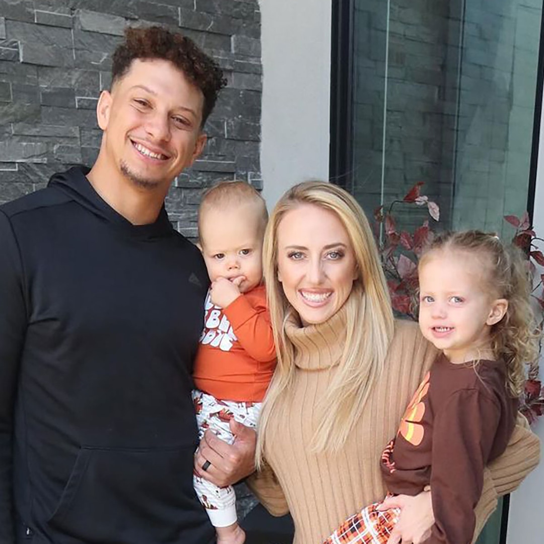 Brittany Mahomes Appears Makeup-Free With Kids Sterling and Bronze
